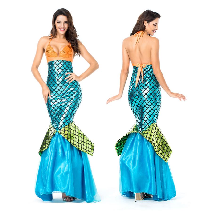 大人用 ハロウィン衣装 女性用 マーメイド・マーマン・にんぎょ・人魚姫・人魚 ハロウィン 衣装 仮装 コスプレ レディース ガールズ ハロウィーン コスチューム |  | 01