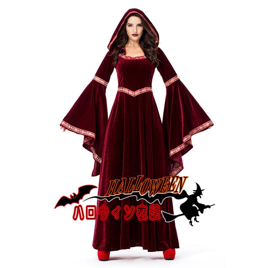 M/XLヨーロッパプリンセス ウィッチドレス ロングスカート ハロウィン衣装 大人用 女性用 ハロウィン 衣装 仮装 コスプレ レディース ガールズ ハロウィーン | 