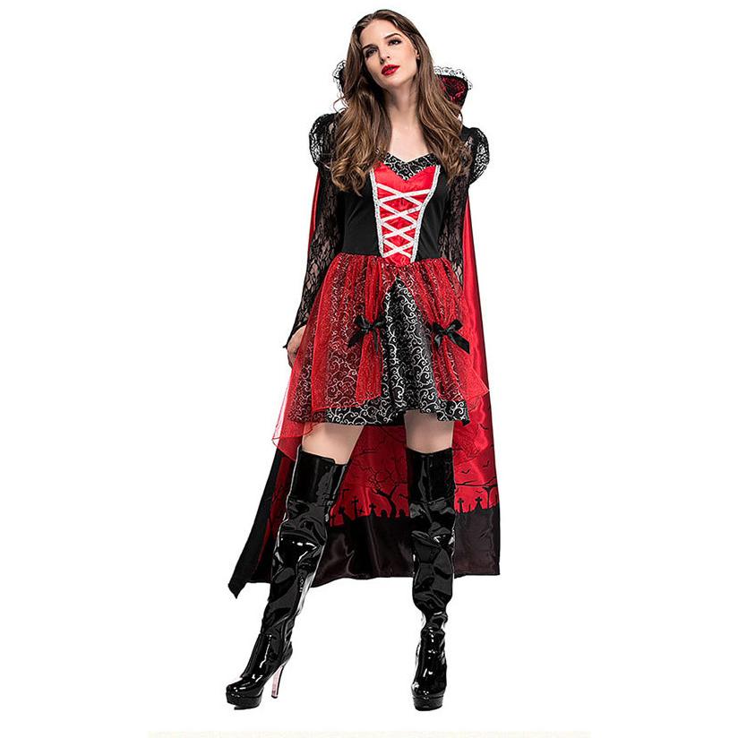 S〜XLハロウィン衣装 大人 女性用 ドラキュラ 吸血鬼 コスプレ 伯爵 コウモリ バンパイア コスチューム ハロウィン 衣装 レディース ガールズ ハロウィーン |  | 05