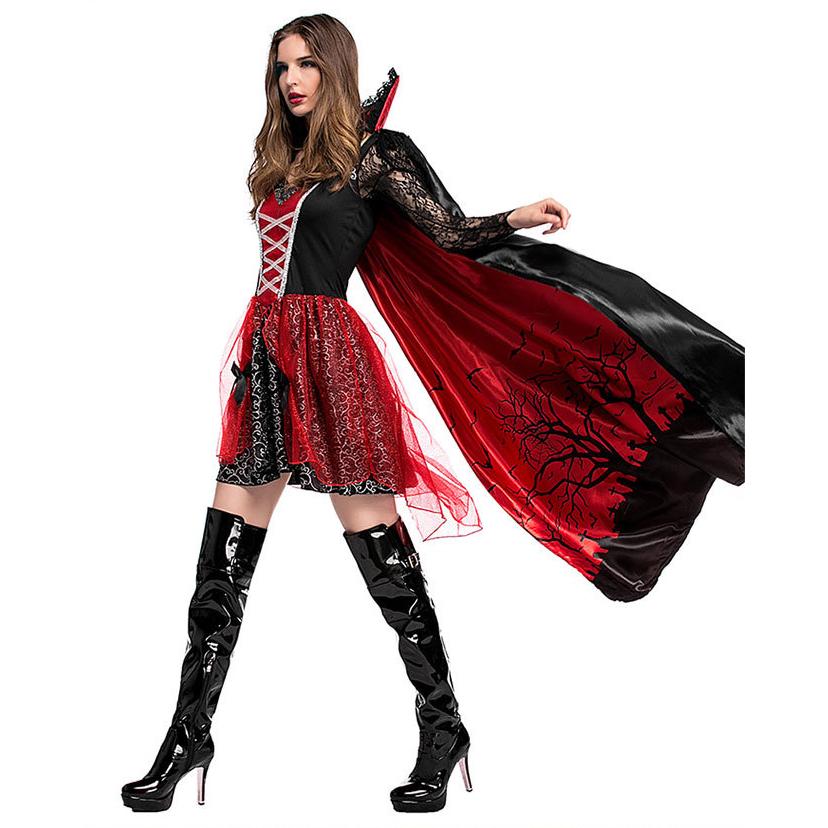 S〜XLハロウィン衣装 大人 女性用 ドラキュラ 吸血鬼 コスプレ 伯爵 コウモリ バンパイア コスチューム ハロウィン 衣装 レディース ガールズ ハロウィーン |  | 06
