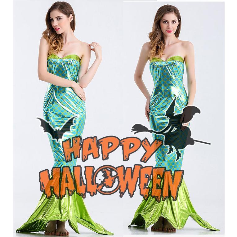 S-XXL大人用 ハロウィン衣装 女性用 マーメイド マーマン にんぎょ 人魚姫 人魚 ハロウィン 衣装 仮装 コスプレ レディース ガールズ ハロウィーン コスチューム | 