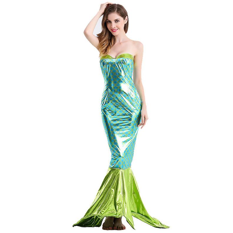S-XXL大人用 ハロウィン衣装 女性用 マーメイド マーマン にんぎょ 人魚姫 人魚 ハロウィン 衣装 仮装 コスプレ レディース ガールズ ハロウィーン コスチューム |  | 02