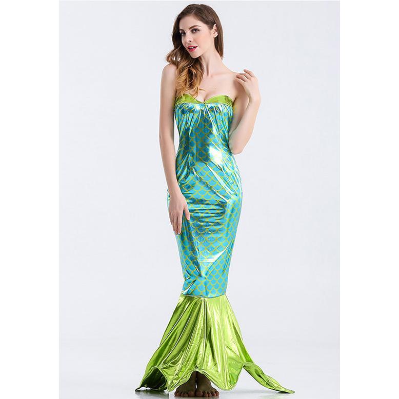 S-XXL大人用 ハロウィン衣装 女性用 マーメイド マーマン にんぎょ 人魚姫 人魚 ハロウィン 衣装 仮装 コスプレ レディース ガールズ ハロウィーン コスチューム |  | 03