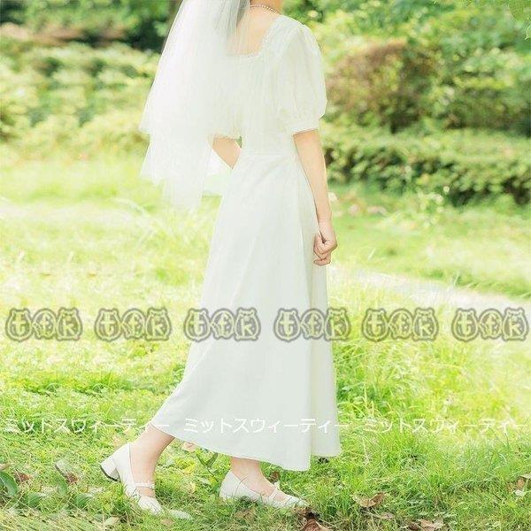 贅沢品 サテン 花嫁 旅行挙式 前撮り ブライダル 結婚式 リゾートドレス 二次会 ウェディングドレス パーティードレス 軽い 後撮り ガーデンウェディング ワンピース Aライン サイズ L Michiganestateplanning Com