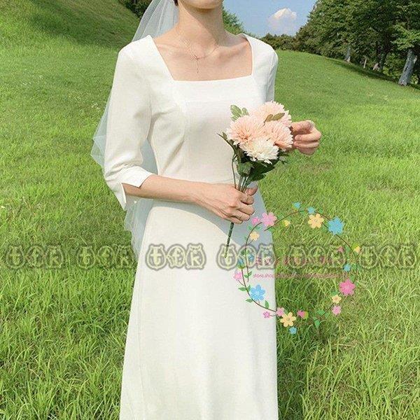 手数料安い ウエディングドレス カジュアル ナチュラル 安い 花嫁 ドレス ウェディングドレス ワンピース ビーチフォト後撮り ブライダル 袖あり ａライン 二次会 Ascensionsports Ca