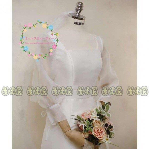 ウェディングドレス 結婚式 二次会 ウエディングドレス エレガンス ロング丈 結婚式 パーティードレス エレガンス スクエアネック ドレス 半袖 パーティードレス 安い 白 エデン シンプル Hai13lifu6 ワンピース 韓国風