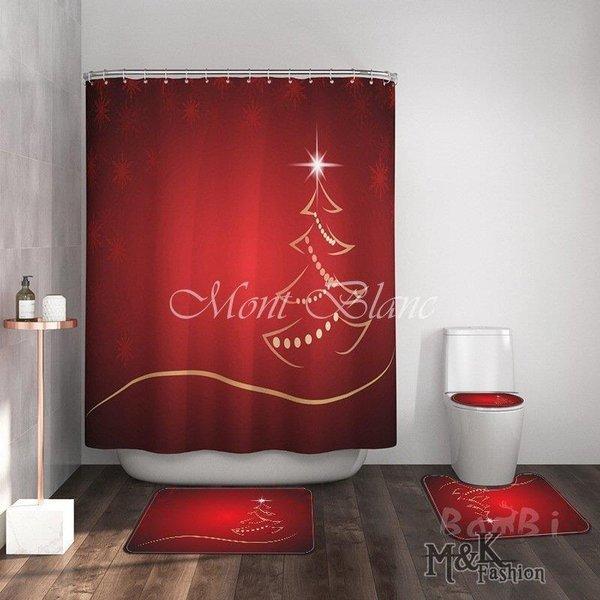 クリスマス トイレマットセット 3点 トイレマット トイレ 蓋カバー バスマット  安い｜e-den｜03