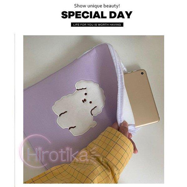 パソコンケース タブレットケース インナーケース インナーケース かわいい 可愛い おしゃれ 11インチ対応 Macbook air 小学校 ipad収納 13インチ 収納｜e-den｜08