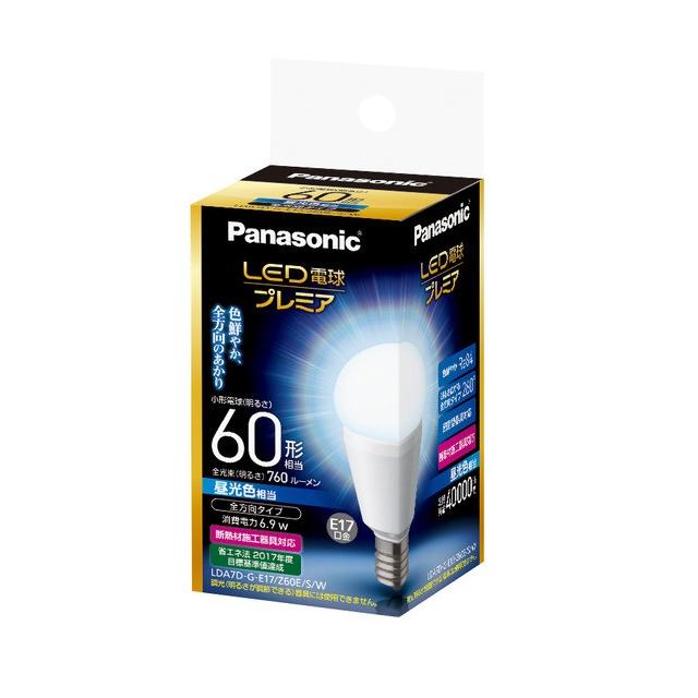 パナソニック LED電球プレミア 6.9W（昼光色相当） LDA7D-G-E17/Z60E/S