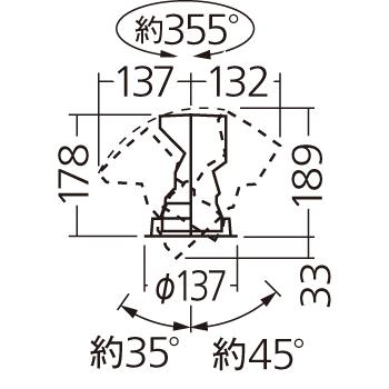【法人様押さえる】パナソニック NNN68801W 上昇限度埋込型 LED（白いこと） ユニバーサルダウンライト 光芒角19度・中角印字機 調光印字機／埋込穴φ125【受注品】
