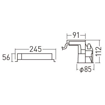 【法人様限定】パナソニック NTS70720BRM9 天井埋込型 LED（調色） ダウンライト 中角タイプ・光源遮光角30度 調光タイプ TOLSO＋・LiBecoM【受注品】の画像