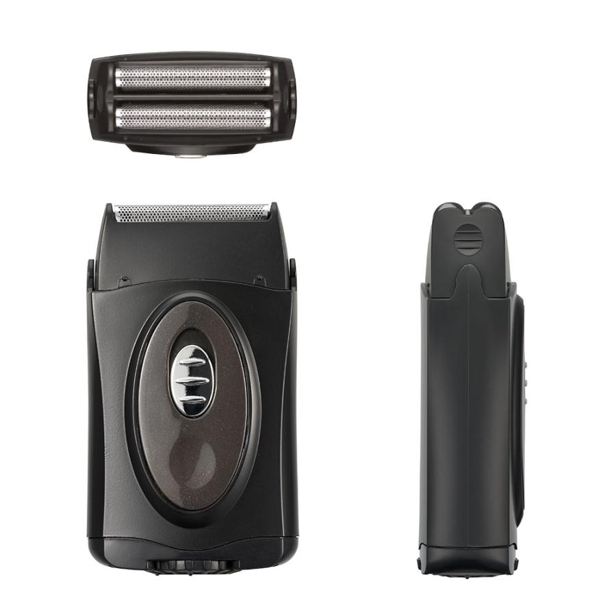 オーム電機 HB-SB21B-K 水洗いポケットシェーバー 2枚刃 [品番