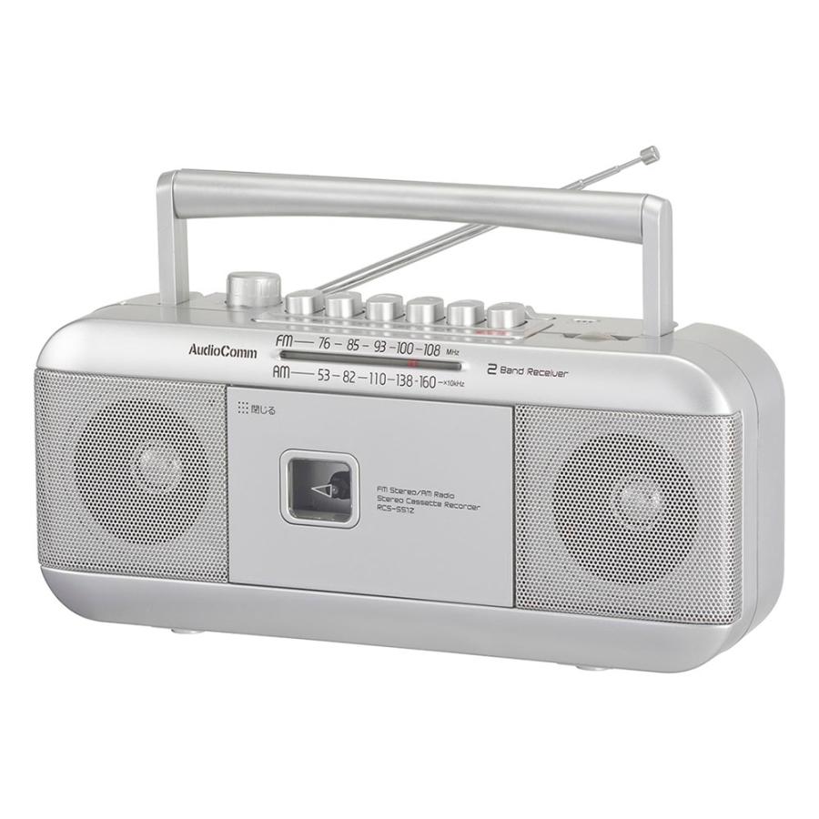 オーム電機 RCS-551Z AudioCommステレオラジオカセットレコーダー