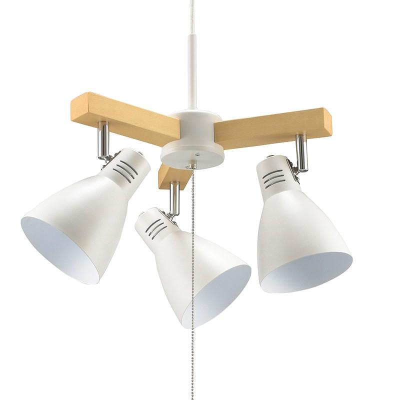 【法人様限定商品】オーム電機 LT-YN30AW-W 3灯ペンダントライト 電球別売 ホワイト [品番]06-1467