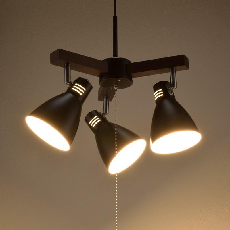 【法人様限定商品】オーム電機 LT-YN30AW-K 3灯ペンダントライト 電球別売 ブラック [品番]06-1468の画像