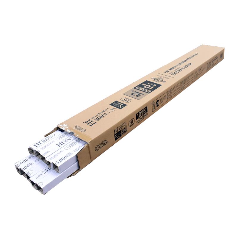 【法人様限定】オーム電機 FHF32EX-N-25K10P 直管蛍光ランプ Hf器具専用 32形 3波長形 長寿命 昼白色 10本セット [品番]06-4521