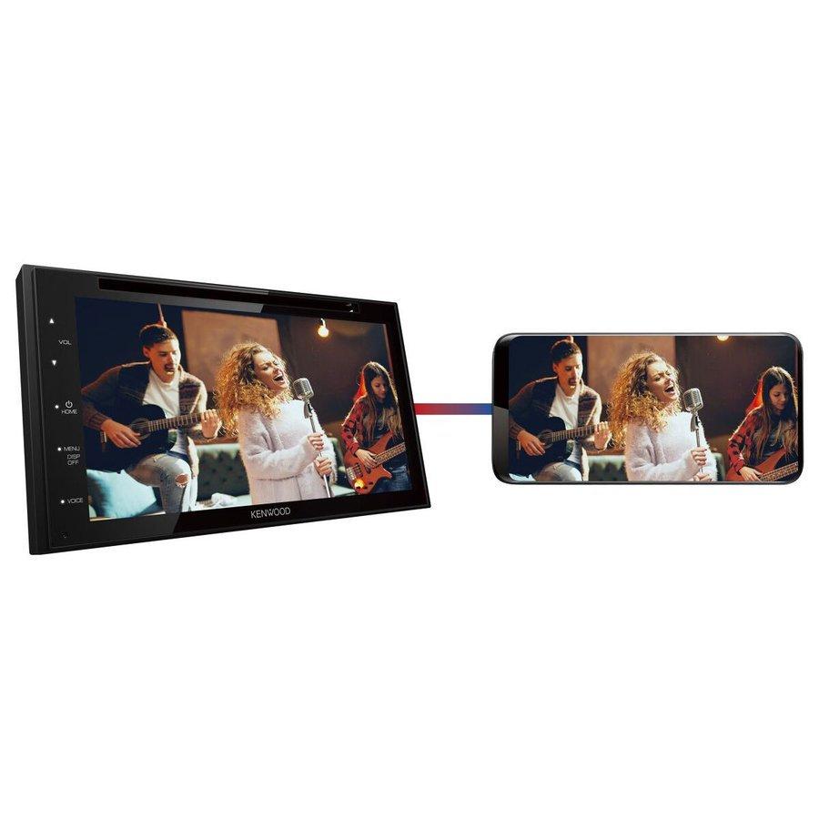 ケンウッド KENWOOD カーオーディオ 6.8型モニター内蔵DVD/USB