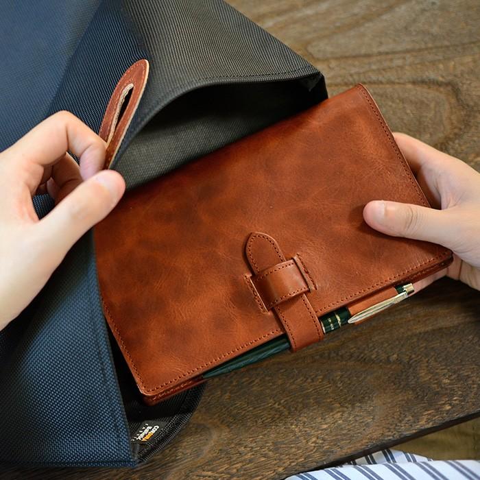 システム手帳 手帳カバー バイブル リング径15ミリ 本革 革 日本製