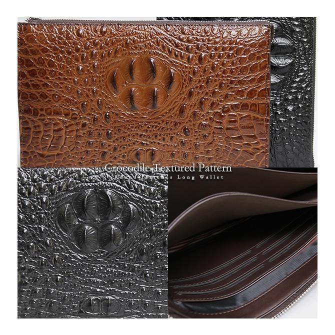 クラッチバッグ  クロコ ハンドバッグ セカンドバッグ バッグインバッグ  ビジネス 【666】【e-do】 |  | 02