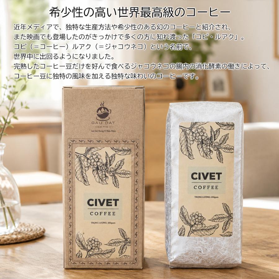 ジャコウネココーヒー コピ・ルアク ブレンドコーヒー アラビカ種