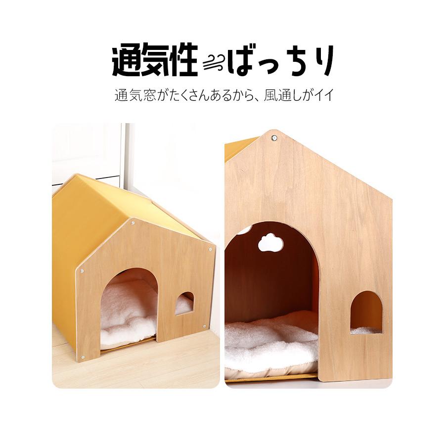 【値下げ最終価格】木製ペットハウス　パイン材　小型犬用 犬用 犬 木製 ハウス ペットハウス ペット 室内用 犬小屋 室内