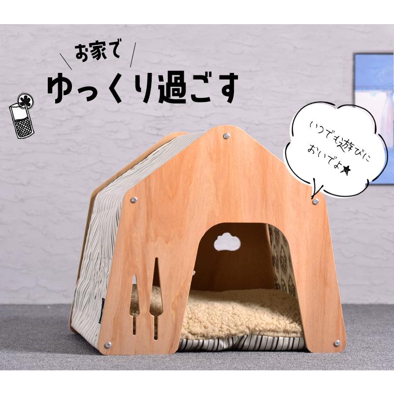 犬用 犬 木製 ハウス ペットハウス Mサイズ ペット 室内用 犬