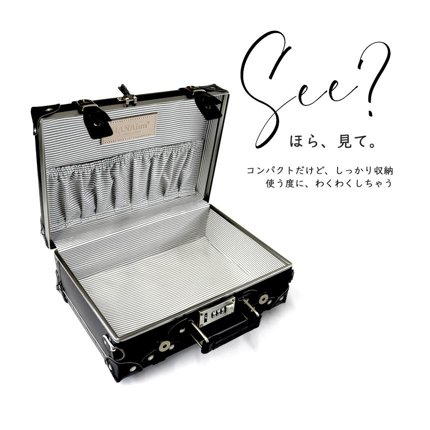 HANAism トランク ミニスーツケース型 ポーチ スマホショルダー
