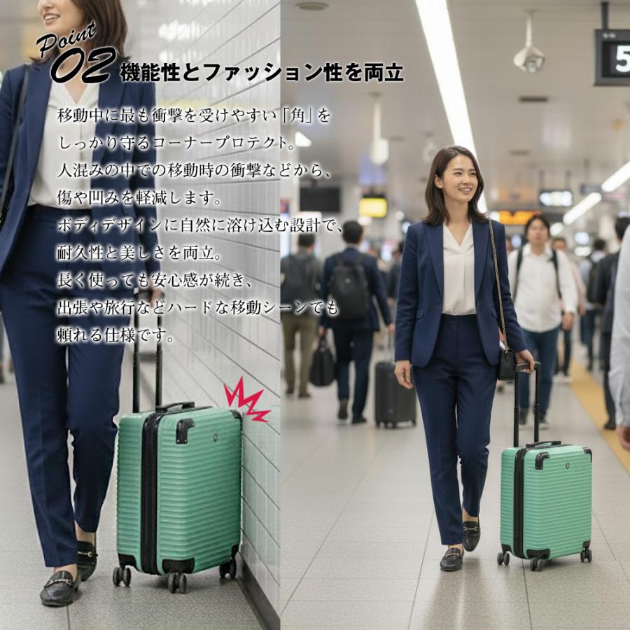 スーツケース 機内持ち込み SSサイズ 軽量 キャリーケース TSAロック 1〜3泊用 小型 ハードケース 出張 旅行 国内 海外 Transporter【1年保証】【LC18】 | Transporter | 15