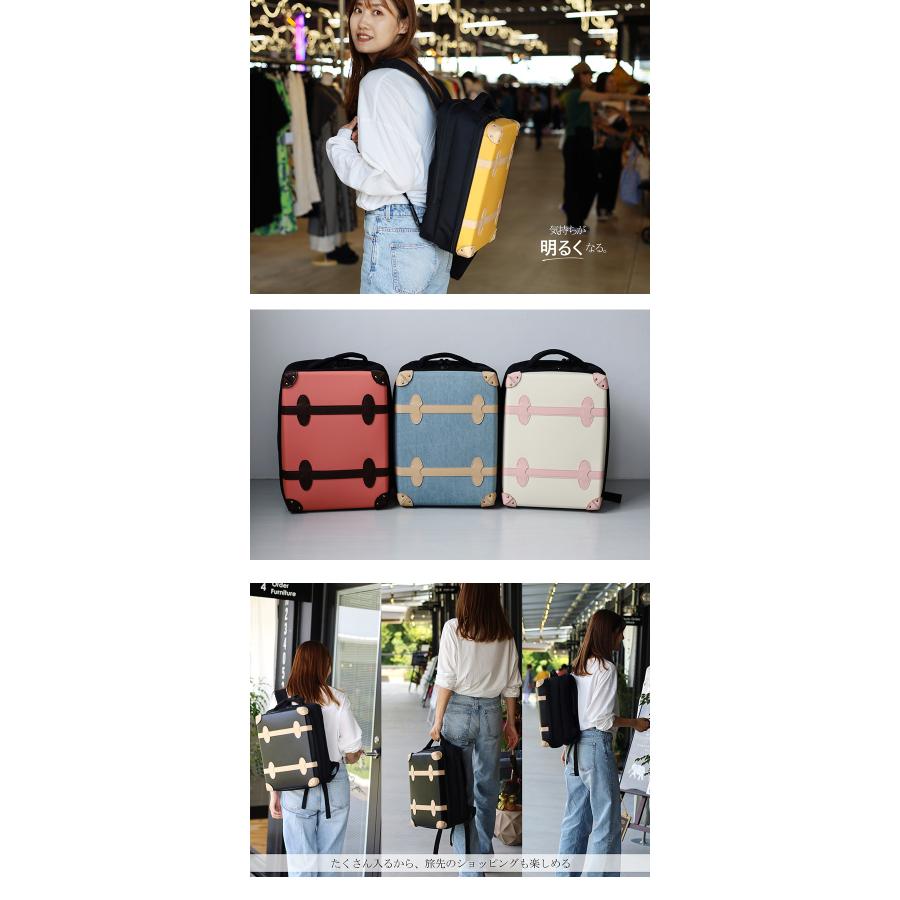 リュックサック トランクキャリー ショルダーバッグ 大容量 旅行カバン デイバッグ バックパック 可愛い 軽量 HANAism【NNQ1】 | HANAism | 04