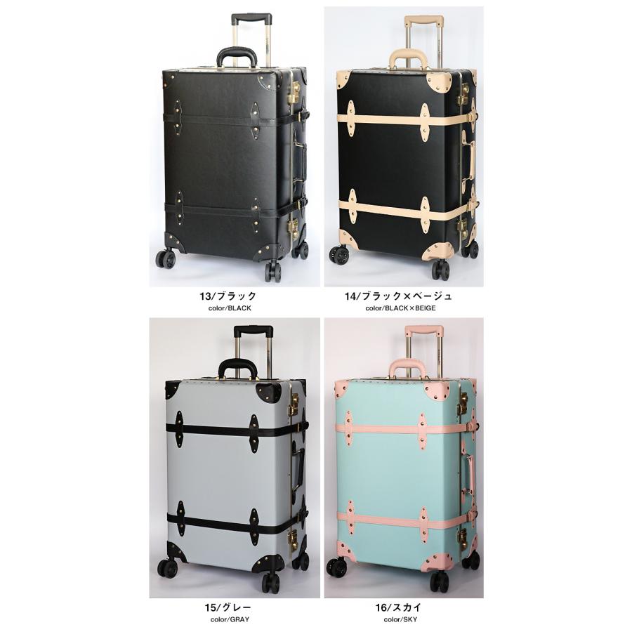 HANAism キャリーバッグ トランクケース アンティーク スーツケース LL