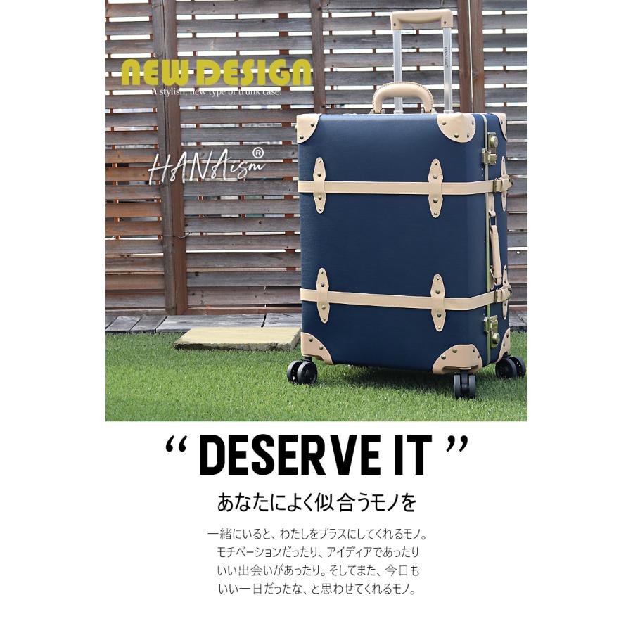 HANAism キャリーバッグ トランクケース アンティーク スーツケース LL