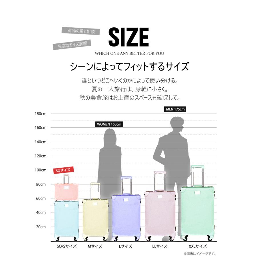 スーツケース Lサイズ トランク キャリーケース キャリーバッグ 大型 フレームタイプ TSAロック レトロ 2〜4泊 旅行 HANAism 正規品 NN-L【e-do】 | HANAism | 20
