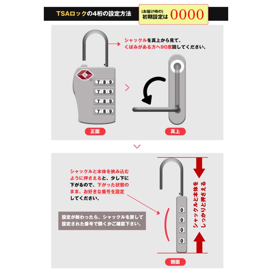 TSAロック ダイヤル式 南京錠 鍵 合金 スーツケース 4桁 メール便 旅行