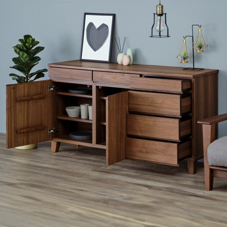 ISSEIKI サイドボード ブラウン 一生紀（ISSEIKI） サイドボード リビング おしゃれ 北欧 収納 完成品