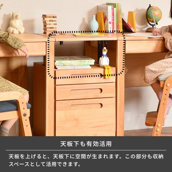 一生紀（ISSEIKI） デスクワゴン ワゴン キャスター付き おしゃれ 木製