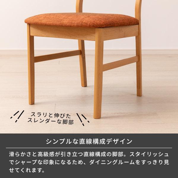 一生紀（ISSEIKI） ダイニングチェア 2脚 北欧 椅子 イス エリス 2点