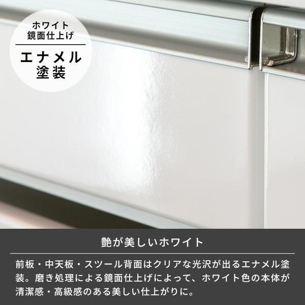 ドレッサー ドレッサーデスク 鏡台 化粧台 おしゃれ 白 一面鏡 ミラー ルシアート 60 ISSEIKI 【1/15 ポイント5%UP!!】 | 一生紀 | 05