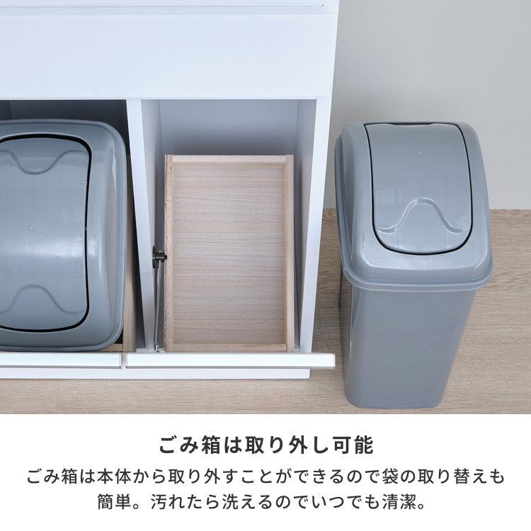 一生紀（ISSEIKI） ペールカウンター キッチン収納 ダストボックス