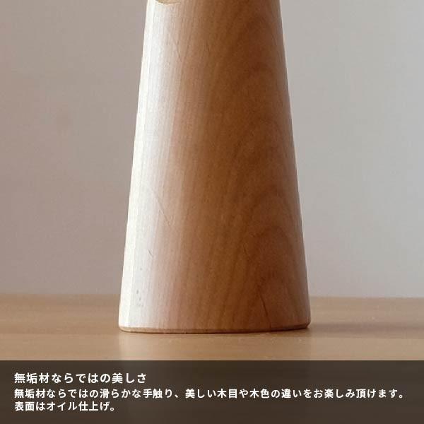 一輪挿し 花瓶 おしゃれ 木製 丸 北欧 デコラ イチリンザシ マウンテン
