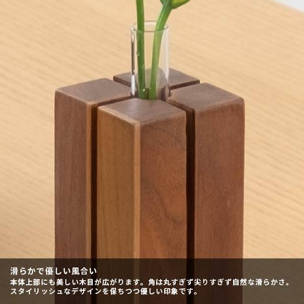 アウトレット】 一輪挿し 花瓶 おしゃれ 木製 北欧 デコラ