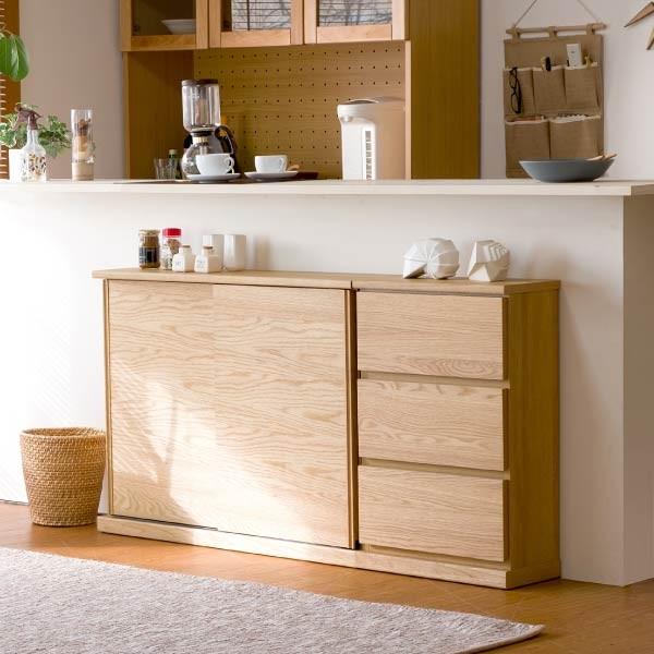 一生紀（ISSEIKI） 【アウトレット】 カウンター下収納 引き戸 奥行22