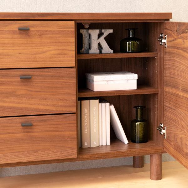 ☆中古￥5,000！IKEA　引き出し付きAVラック　家具　収納家具　サイドボード　幅119㎝ｘ奥行42㎝ｘ高さ66㎝　【BJ039】 イケア（IKEA） 【完成品あり・梱包写真送付で安心】 LACK ラック