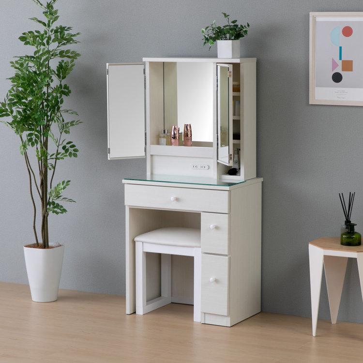 一生紀（ISSEIKI） 幅60 ドレッサー 化粧台 鏡 ミラー パネラ 【2/8