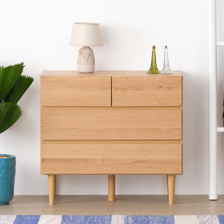 一生紀（ISSEIKI） チェスト タンス 衣類収納 幅80cm 3段 脚付き 木製