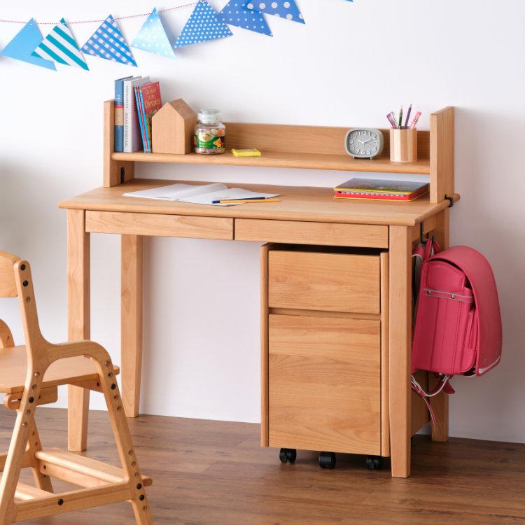 学習机セット　③本棚 楽天市場】学習机 学習デスク コンセント付き キャビネット付き