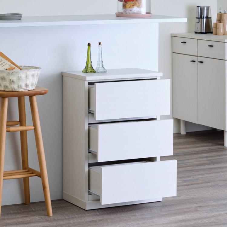 一生紀（ISSEIKI） 幅45 奥行30 カウンター下収納 チェスト 引き出し