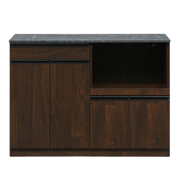 【幅120cm】キッチンカウンター レンジ台 キッチンボード【ブラウン】 カウンター キッチンカウンター 幅120cm ブラウン レンジ台 パヴェ