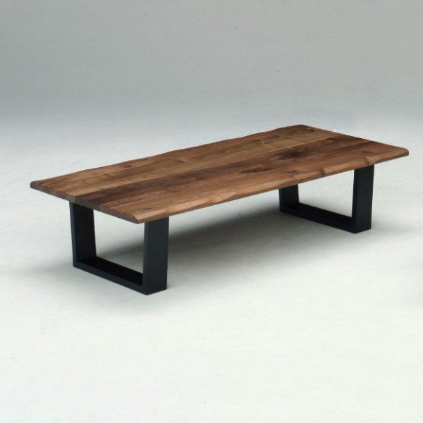 ローテーブル センターテーブル リビングテーブル 座卓 木製 無垢 150 ウォールナット ドゥエラー ZT-SB-71-150 (MS)｜e-dollar