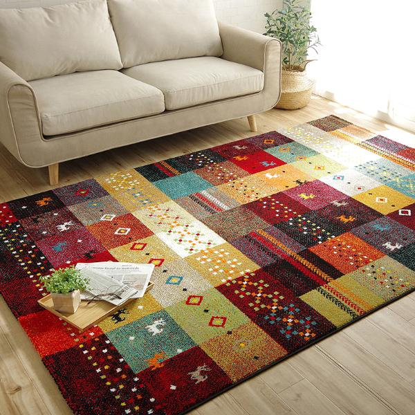 2畳 ラグ ラグマット ギャベ ウィルトン 北欧 トルコ製 160x230cm