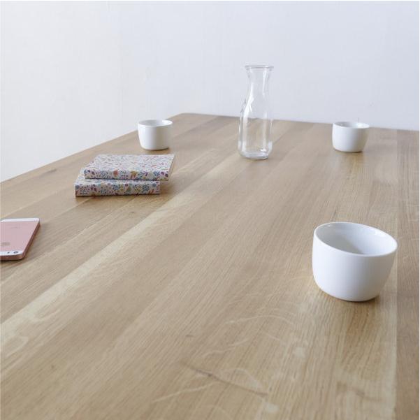 境木工 ダイニングテーブル 135cm 北欧 おしゃれ オーク 無垢 単品